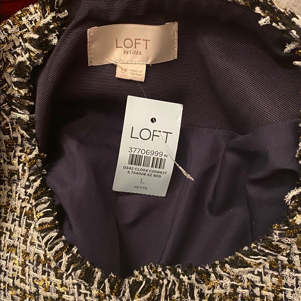 Loft NWT dress and jacket set PETITE large petite jacket 12 P dress - Picture 10 of 13